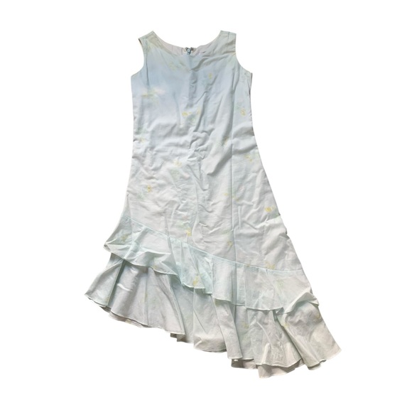 American Girl Light Blue Floral Kids Dress - Picture 1 of 6